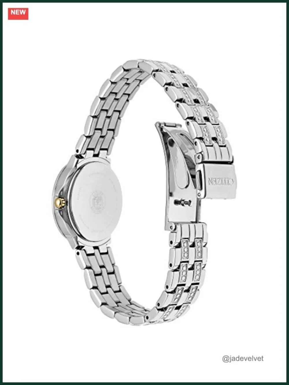 Citizen Eco-Drive Silhouette Crystal Stainless Steel Watch 3-Hand Date